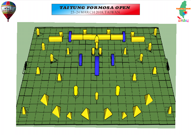 臺東漆彈國際賽掩體配置圖