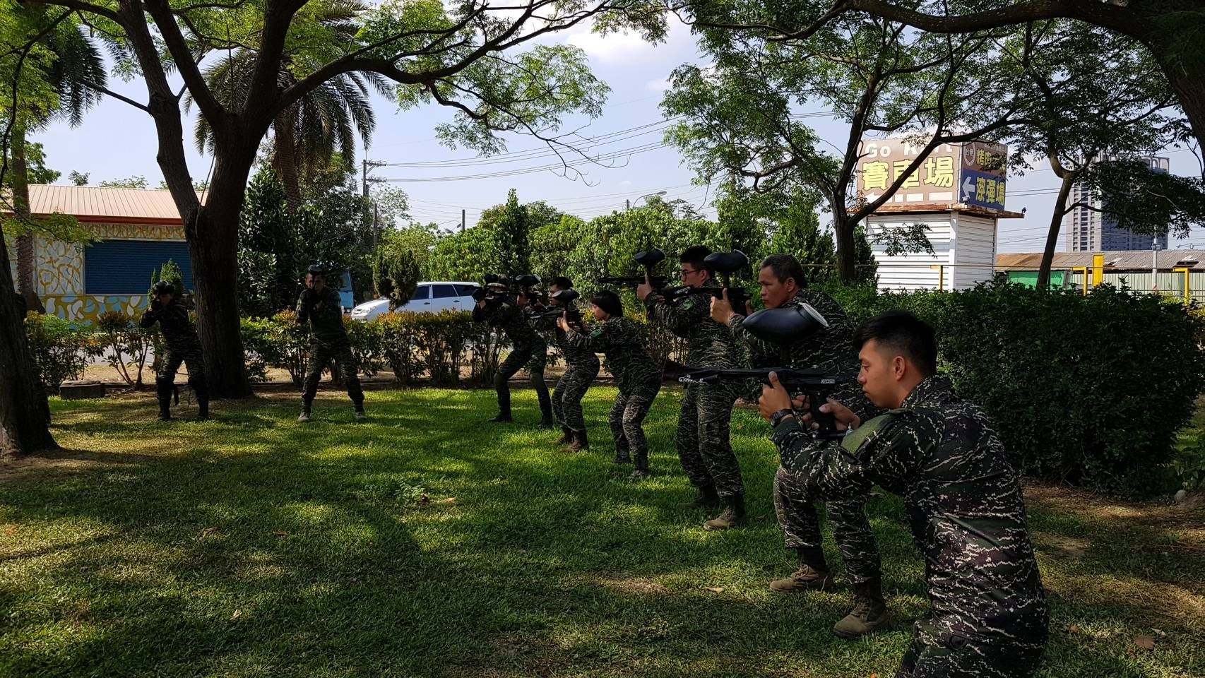 海軍陸戰隊-國防部國軍107年精神戰力專案教育一漆衝鋒漆彈競賽-高雄精隼漆彈場