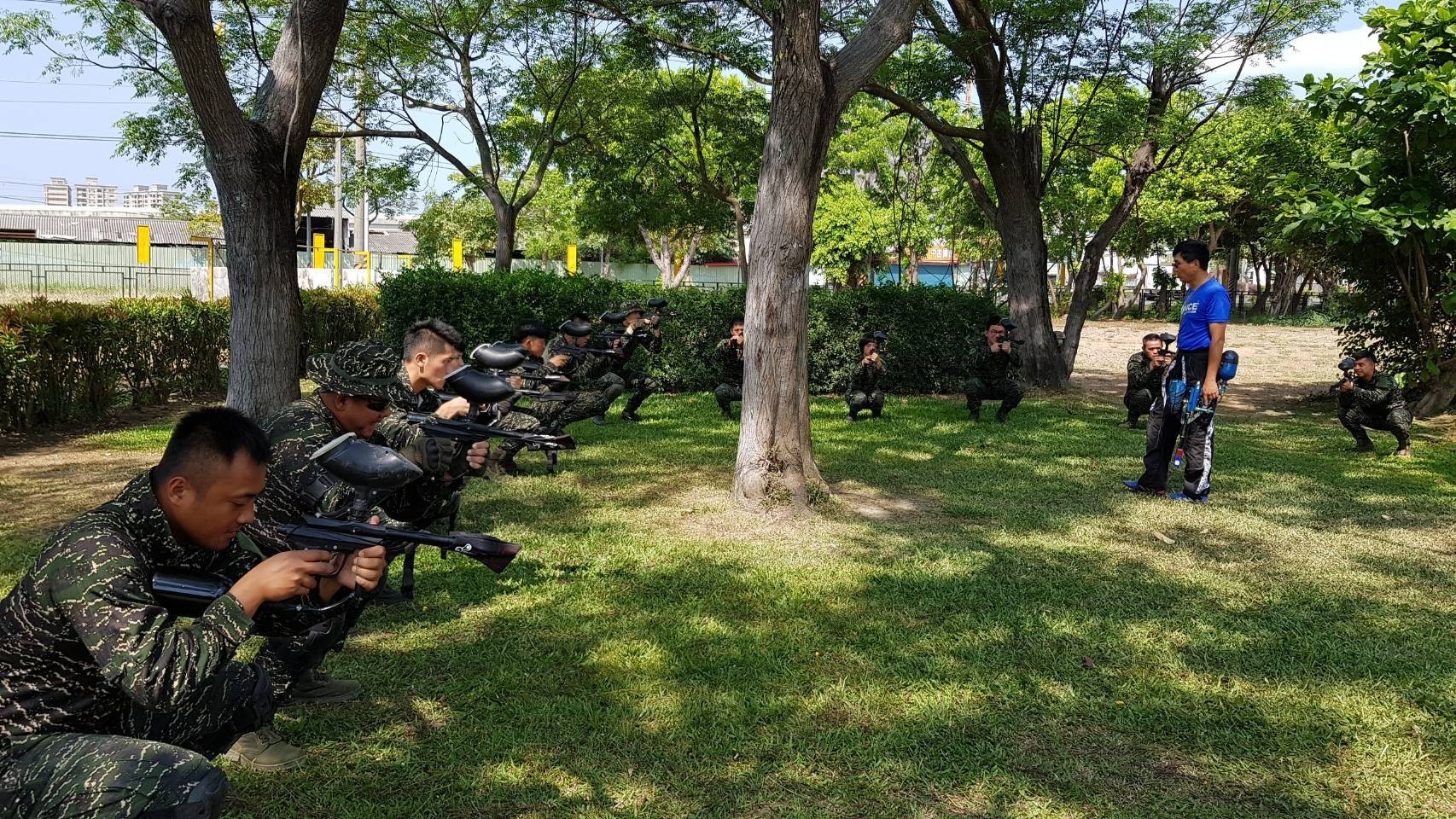 海軍陸戰隊-國防部國軍107年精神戰力專案教育一漆衝鋒漆彈競賽-高雄精隼漆彈場