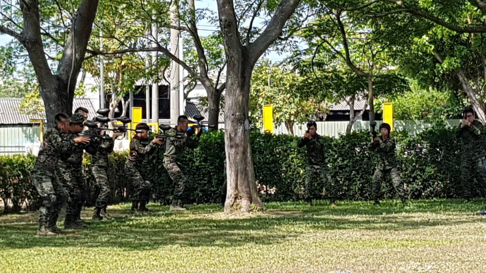 海軍陸戰隊-國防部國軍107年精神戰力專案教育一漆衝鋒漆彈競賽-高雄精隼漆彈場