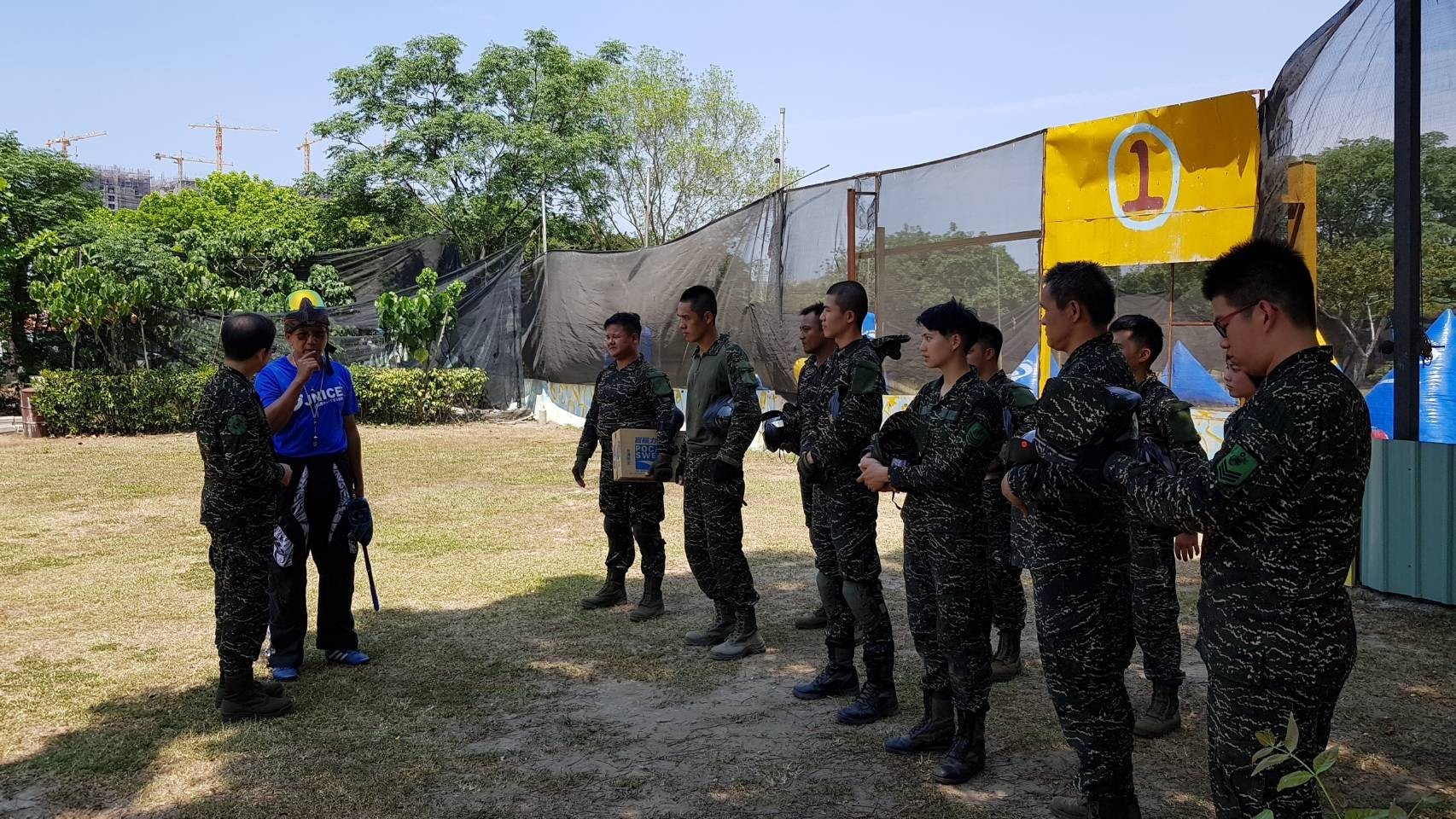 海軍陸戰隊-國防部國軍107年精神戰力專案教育一漆衝鋒漆彈競賽-高雄精隼漆彈場