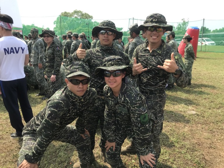 海軍陸戰隊-國防部國軍107年精神戰力專案教育一漆衝鋒漆彈競賽-陸軍專科學校