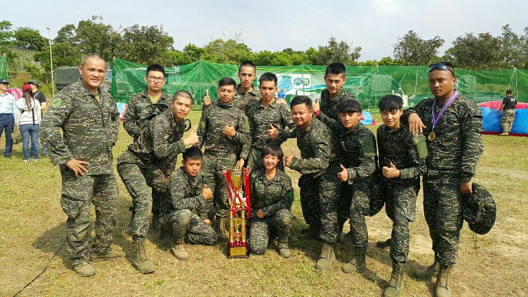 海軍陸戰隊-國防部國軍107年精神戰力專案教育一漆衝鋒漆彈競賽-陸軍專科學校