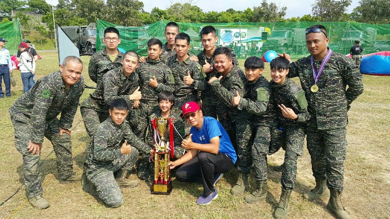 海軍陸戰隊-國防部國軍107年精神戰力專案教育一漆衝鋒漆彈競賽-陸軍專科學校