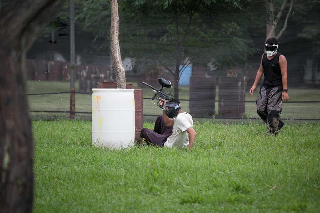 熊麻吉漆彈隊高雄漆彈夏令營體驗培訓活動-親子對戰